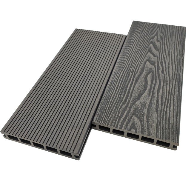 Carte de terrasse en composite à grains en bois 3D 25x150 mm creux de 25x150 mm
